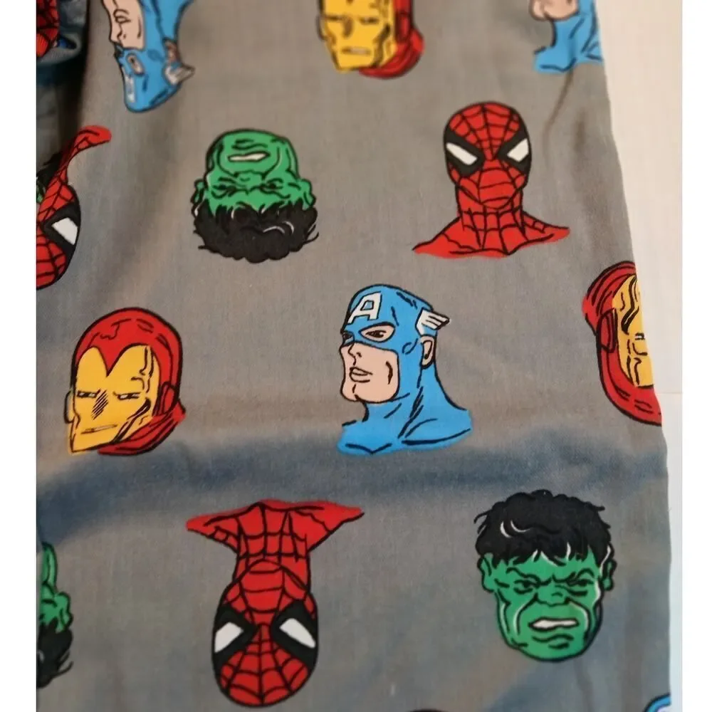 GAP Kids Marvel Gray w/Awesome Super Hero Graphics Pajama Pants - Size 14